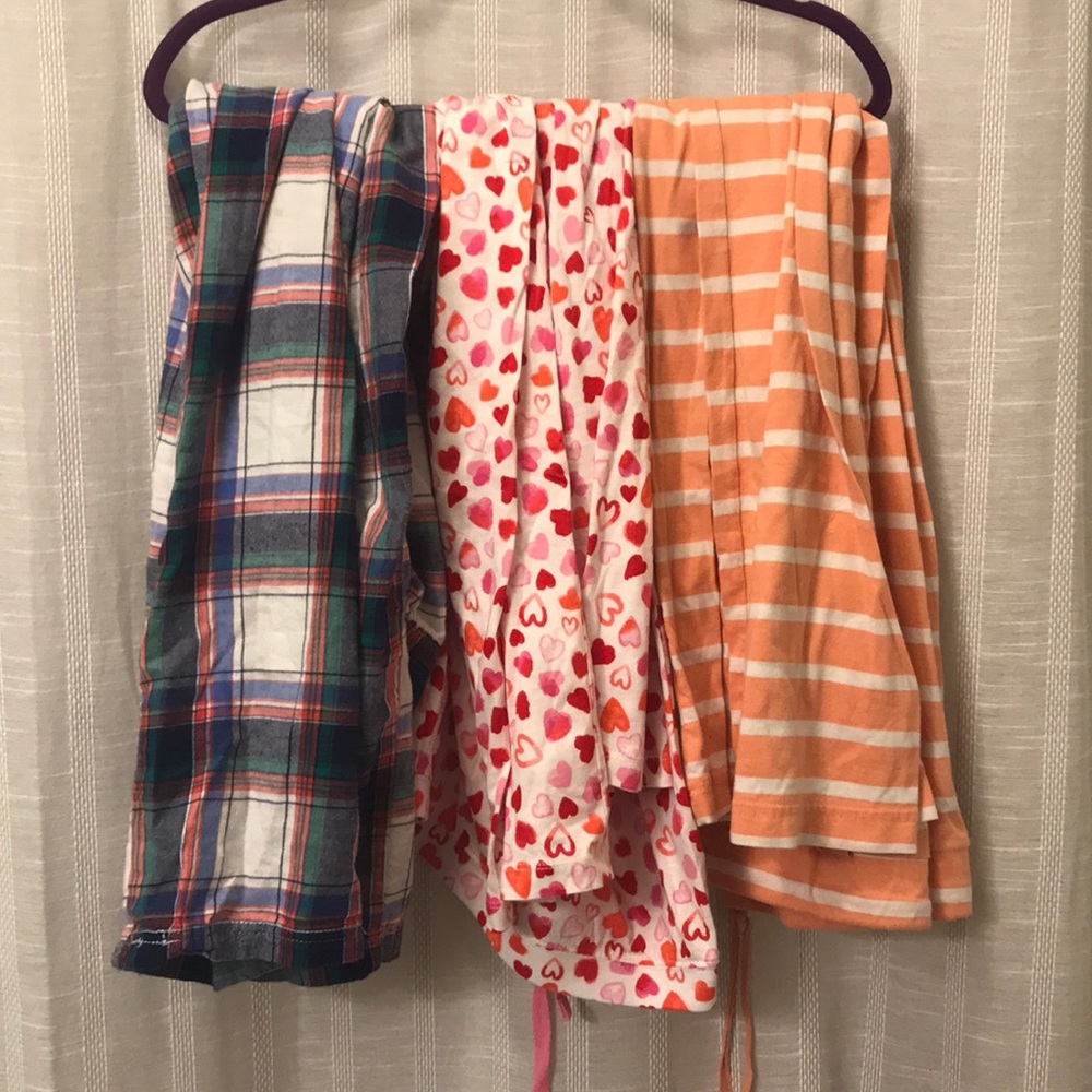 Three pairs of pajama pants
